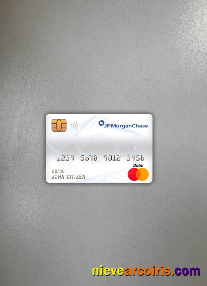 Canada JP Morgan chase bank master debit card  photolook